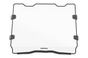 Polaris RZR Turbo R 4 Premium Full Windshield - Rough Country - Scratch Resistant - '22-'23